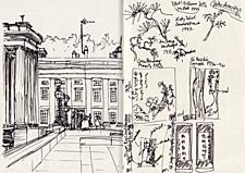 10 June - The garden at the British Museum, and China drawings